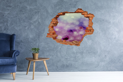 Adesivo murale buco 3D Un buco colorato nel muro