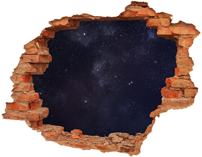 Adesivo effetto buco nel muro Buco spaziale nel muro