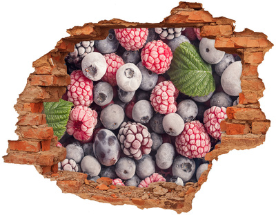 Adesivo murale buco 3D Un paradiso fruttato e nascosto