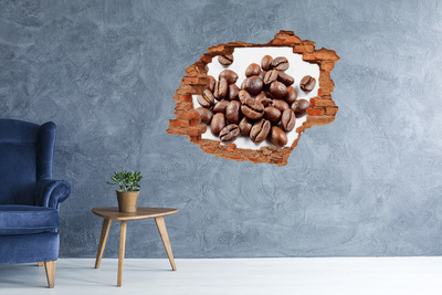 Adesivo effetto buco nel muro Caffè in un muro in rovina