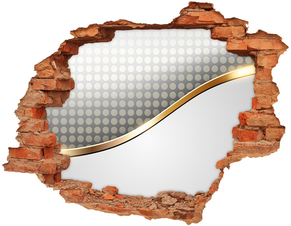 Adesivo murale buco 3D Parete con specchio rotto