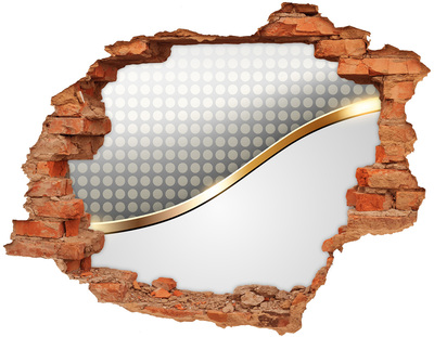 Adesivo murale buco 3D Parete con specchio rotto