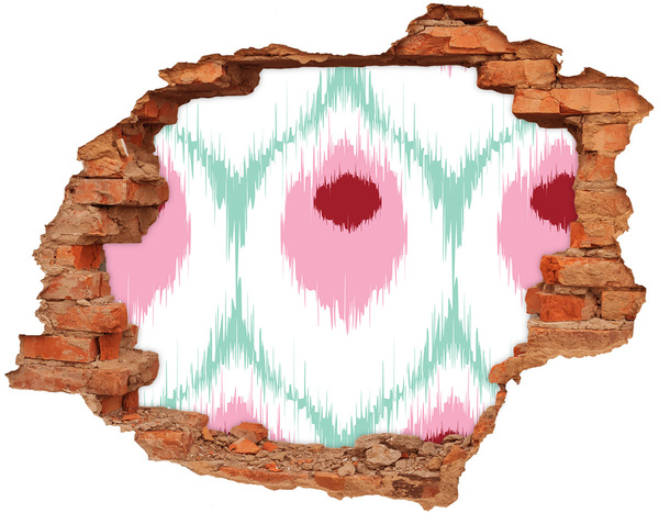 Adesivo murale buco 3D Illusione sonora nel cemento