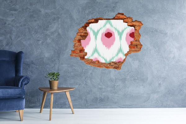 Adesivo murale buco 3D Illusione sonora nel cemento