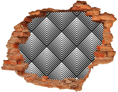 Adesivo effetto buco nel muro Geometria in Scrap