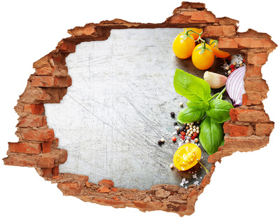 Adesivo murale buco 3D Idee per la cucina che nascono dietro le quinte