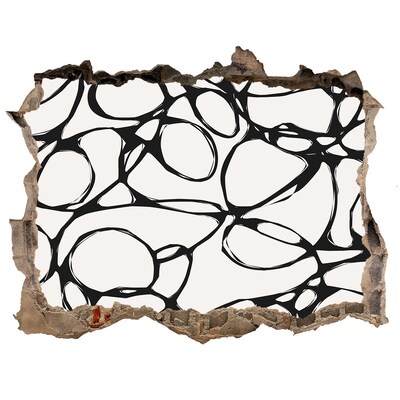 Adesivo buco nel muro Motivi astratti sulla parete