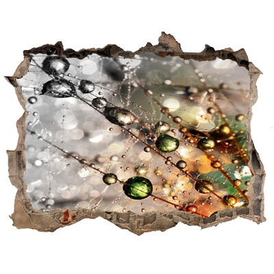 Adesivo buco nel muro Struttura cristallina alla luce