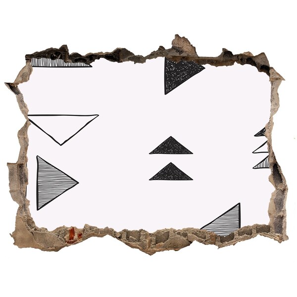 Finto buco nel muro 3D Motivi geometrici sulla parete