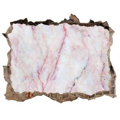 Finto buco nel muro 3D Una cavità nella pietra con interni in marmo