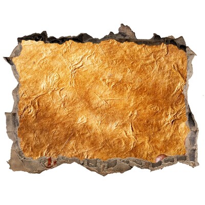 Adesivo buco nel muro Golden Hole in the Wall