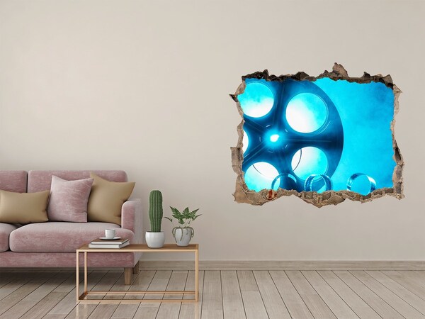 Sticker buco nel muro Il cinema in azione