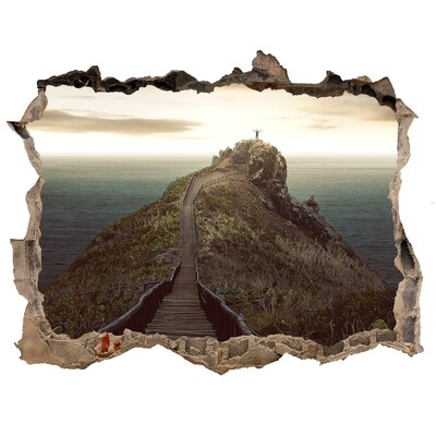 Adesivo buco nel muro Il sentiero per il Paradiso