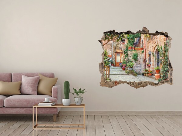Adesivo buco nel muro Un'incantevole cittadina in Toscana
