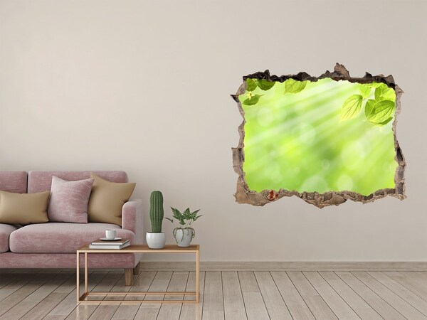 Adesivo buco nel muro Un paradiso verde dietro le mura