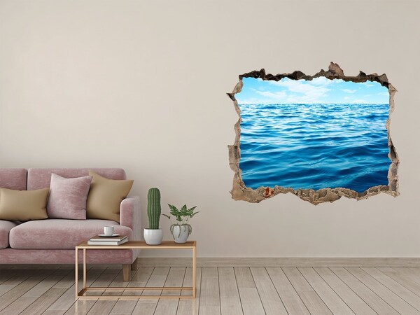 Finto buco nel muro 3D Vista sull'oceano