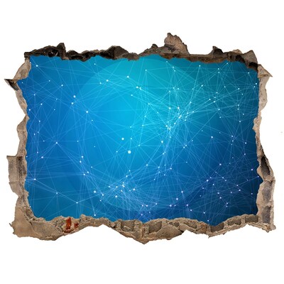 Sticker buco nel muro Portale cosmico nel muro