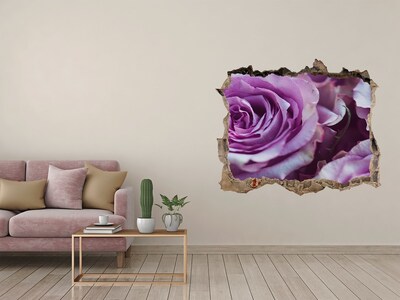 Sticker buco nel muro Rose in cemento