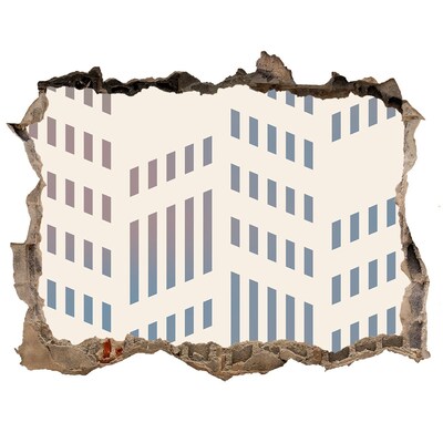 Finto buco nel muro 3D Il fascino urbano dietro le mura