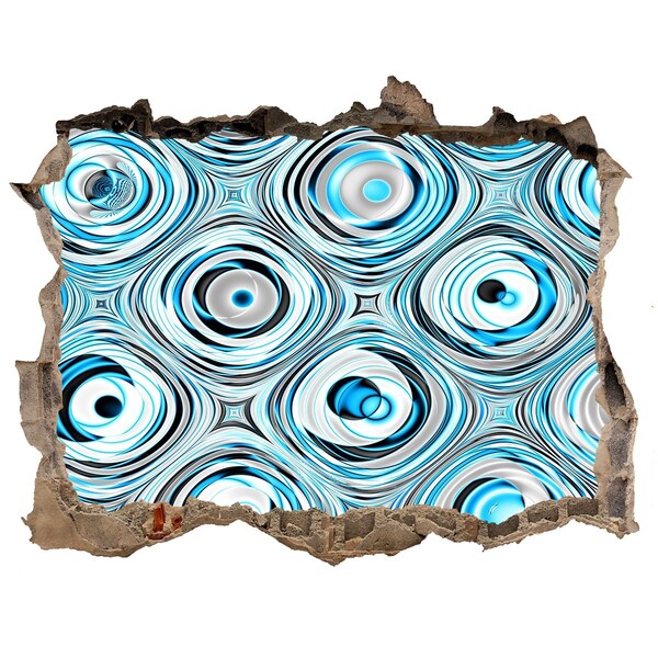 Finto buco nel muro 3D Vortici d'acqua nel cemento