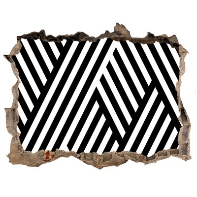 Finto buco nel muro 3D Motivi geometrici in un buco nel muro