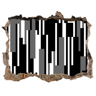 Adesivo buco nel muro Opere d'arte moderna sulla parete