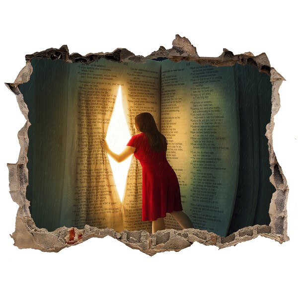 Sticker buco nel muro Un buco nella realtà