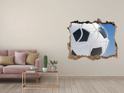 Sticker buco nel muro Calcio in volo