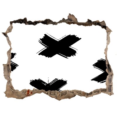 Sticker buco nel muro Elegante buco nel muro