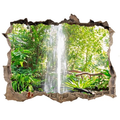 Sticker buco nel muro Cascata tropicale nella giungla