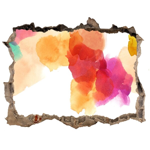 Adesivo buco nel muro Un buco colorato nel muro