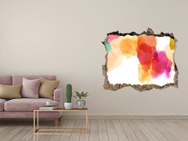 Adesivo buco nel muro Un buco colorato nel muro