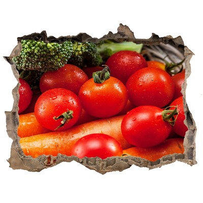 Adesivo buco nel muro Verdure fresche dell'orto