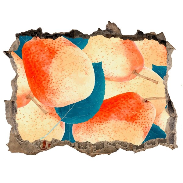 Adesivo buco nel muro Un paradiso di frutta dietro le mura