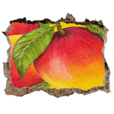Sticker buco nel muro Mango succoso nel buco nel muro