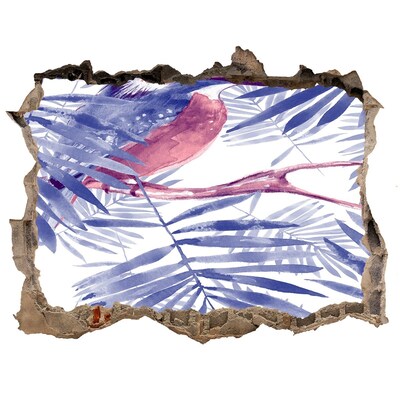 Adesivo buco nel muro Paradiso tropicale dietro le mura