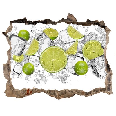 Adesivo buco nel muro Un cocktail rinfrescante al lime