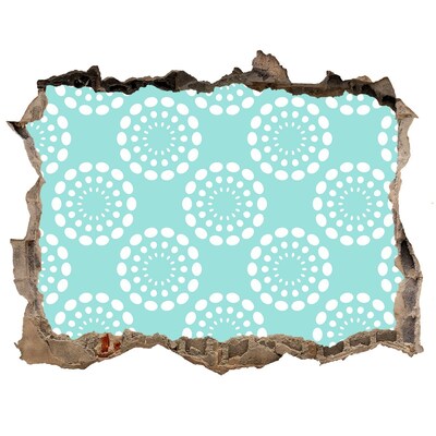 Sticker buco nel muro Motivo floreale contro il cielo