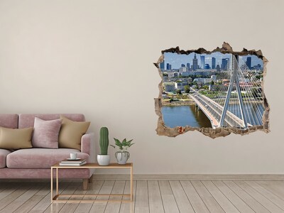 Finto buco nel muro 3D Ponte di Varsavia