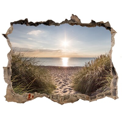 Sticker buco nel muro Tramonto sulla spiaggia