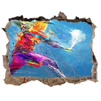 Finto buco nel muro 3D Immersione nei colori