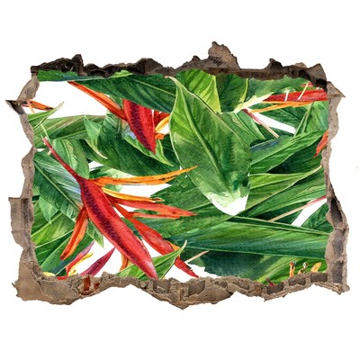 Finto buco nel muro 3D Paradiso tropicale dietro le mura