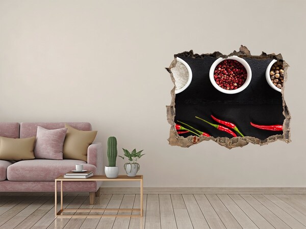 Finto buco nel muro 3D Un'esplosione di sapori speziati