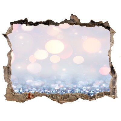 Adesivo buco nel muro Lo spazio lucido dietro il foro