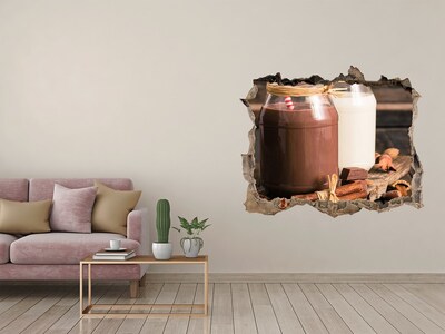 Adesivo buco nel muro Delizie al cioccolato in un ambiente naturale