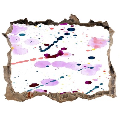 Sticker buco nel muro Un'esplosione di creatività e colori