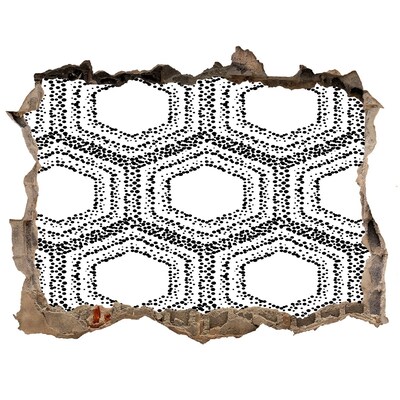 Finto buco nel muro 3D Motivo geometrico sulla parete