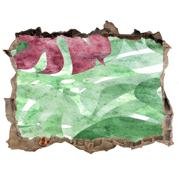 Finto buco nel muro 3D Giungla tropicale