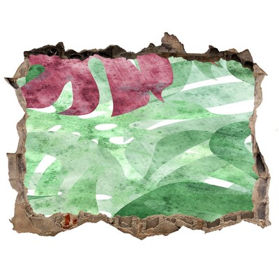 Finto buco nel muro 3D Giungla tropicale