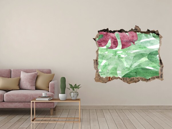 Finto buco nel muro 3D Giungla tropicale